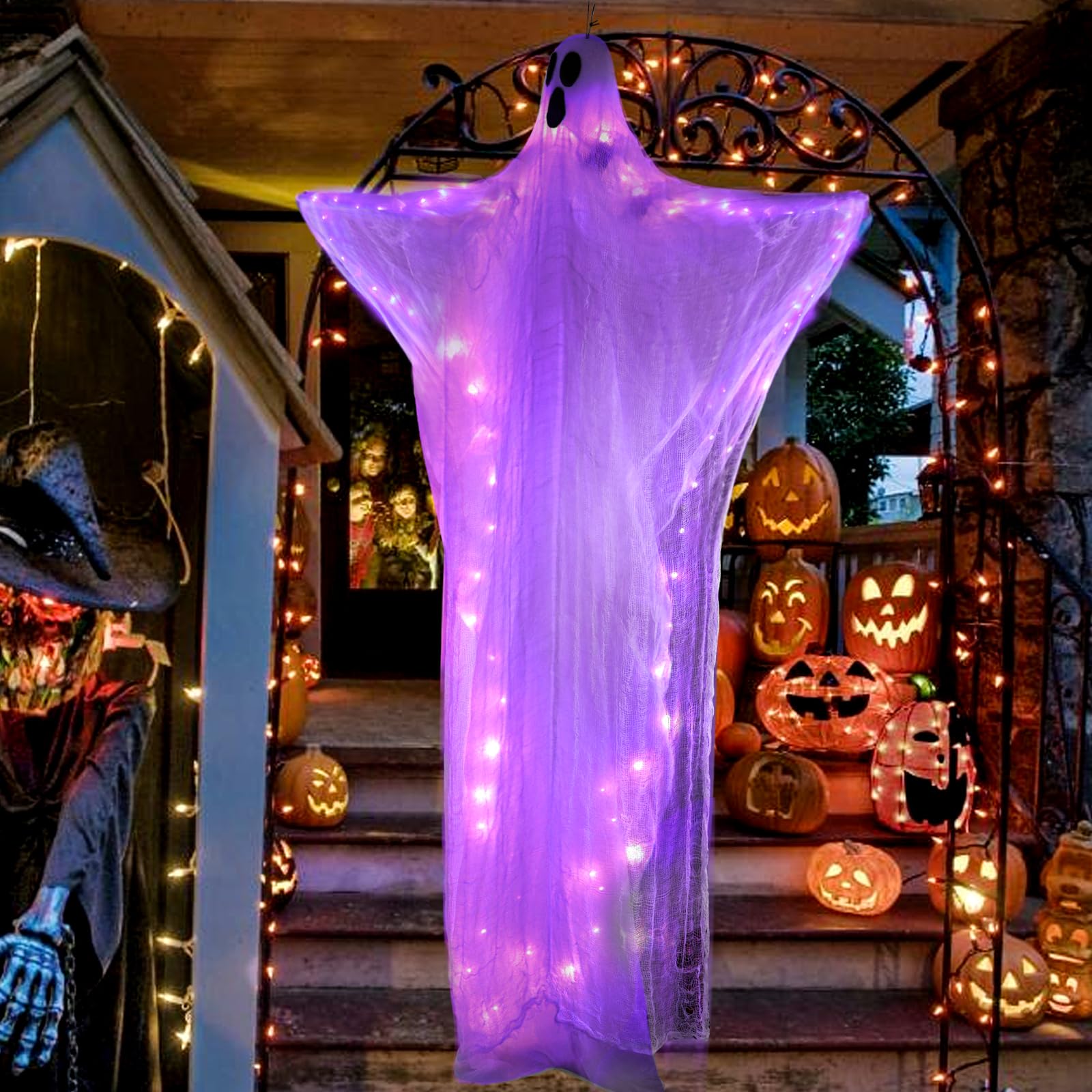 Amazon | DERAYEE ハロウィン 飾り 吊り下げ お化け屋敷 超BIG